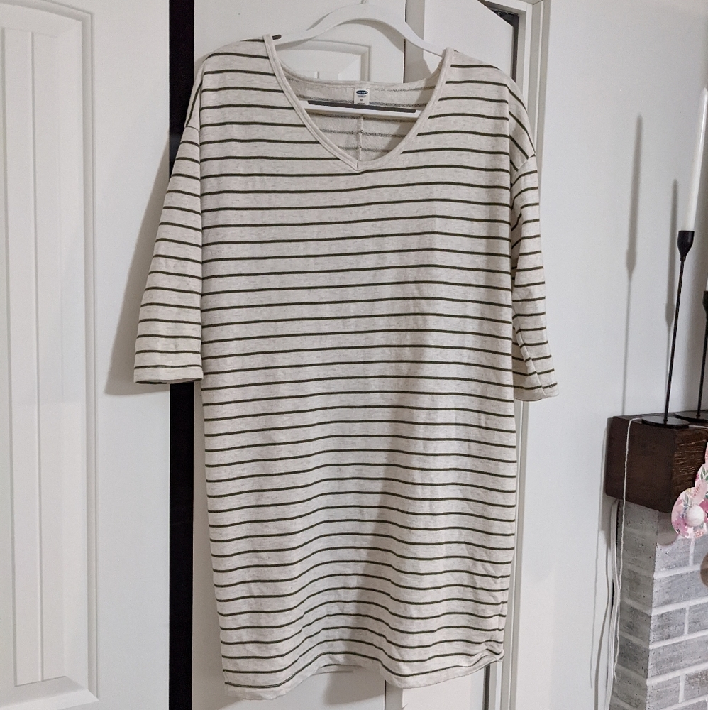 Striped sweater dress